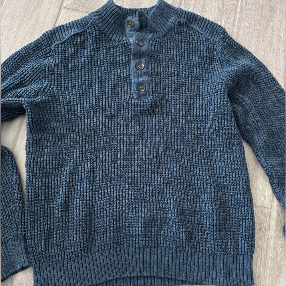 Alesbury Quarter Button Waffle Sweater
